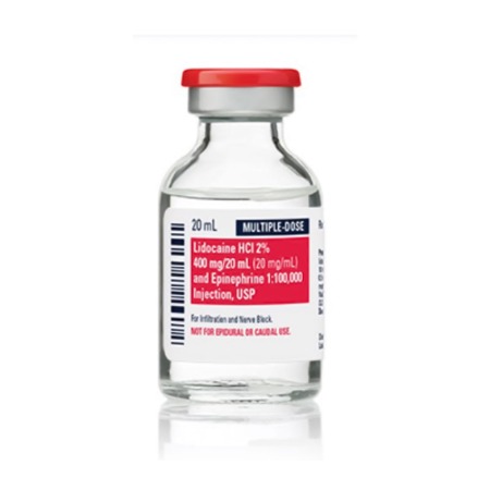 Lidocaine/Epi 2% 1:100000 20mL 10/MDV