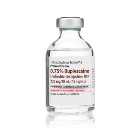 Bupivacaine HCl (PF) 0.75% 30mL 25/SDV
