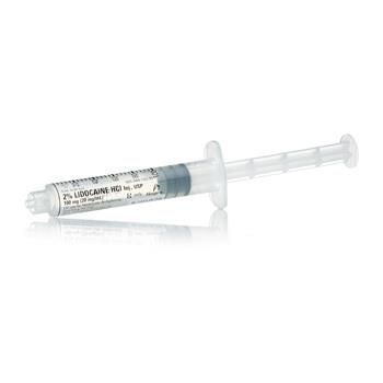 Lidocaine HCl 2% (Cardiac) IV Solution 20mg/mL 5mL 10/Syringe