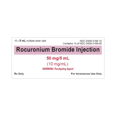Rocuronium Bromide 10mg/mL 5mL 10/Vial