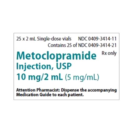 Metoclopramide HCl (PF) Injection 5mg/mL 2mL 25/SDV