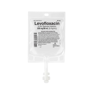 Levofloxacin 5 mg/mL Inj 150 mL 24/flex bag