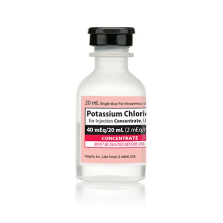 Potassium Chloride IV Injection 2mEq/mL 20ml 25/SDV