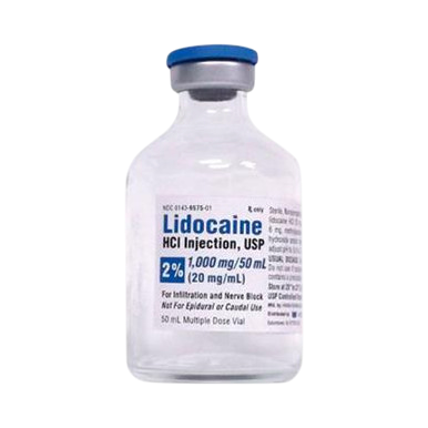 Lidocaine HCl (Cardiac) 1% IV Solution 10mg/mL 5mL 10/Syringe