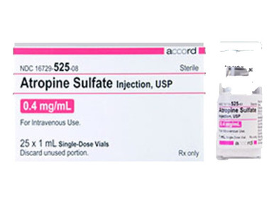 Atropine Sulfate (PF) Pediatric 0.05mg/ml 5mL 10/Syringe