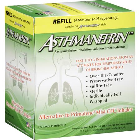 Asthmanefrin Racepinephrine 2.25% Inh Soln 30X0.5mL 30/box