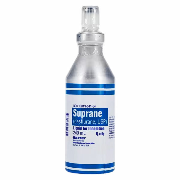 Desflurane Inhalation Solution 240mL Aluminum 6/Bottle (HAZ)