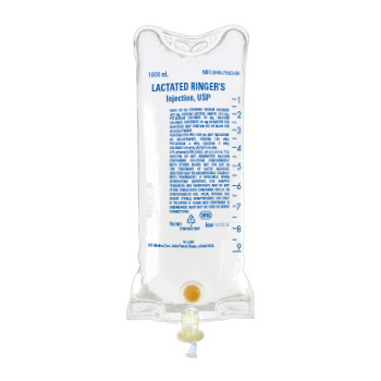 Lactated Ringer's IV Solution 1000mL 12/Flex Bag