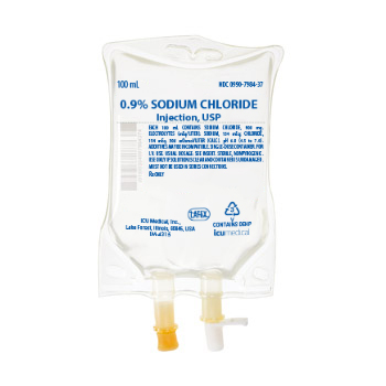 Sodium Chloride 0.9% (PF) IV Solution 100mL 80/Flex Bag