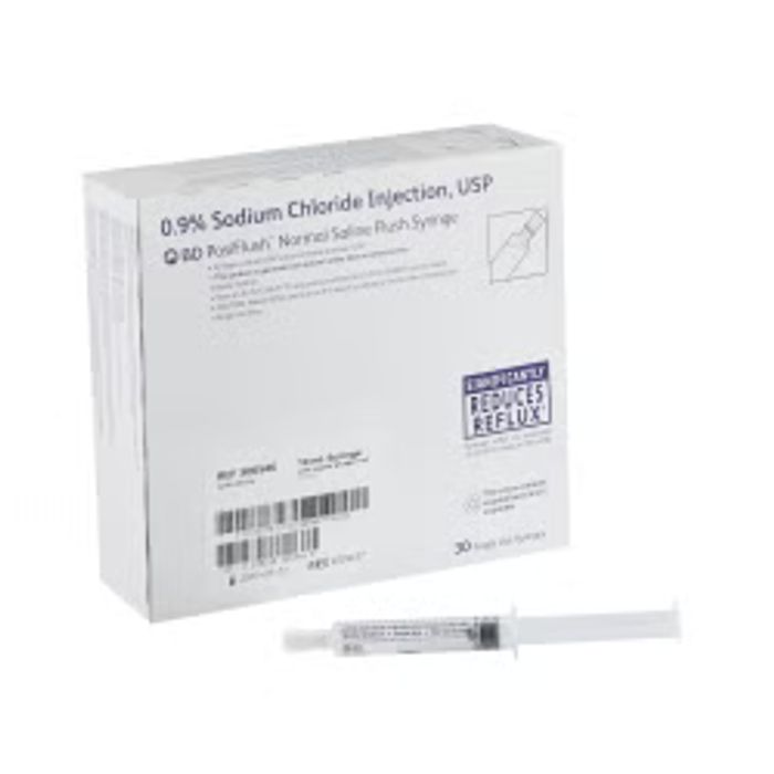 BD Posiflush Saline 0.9% 3ml 30/Syringe