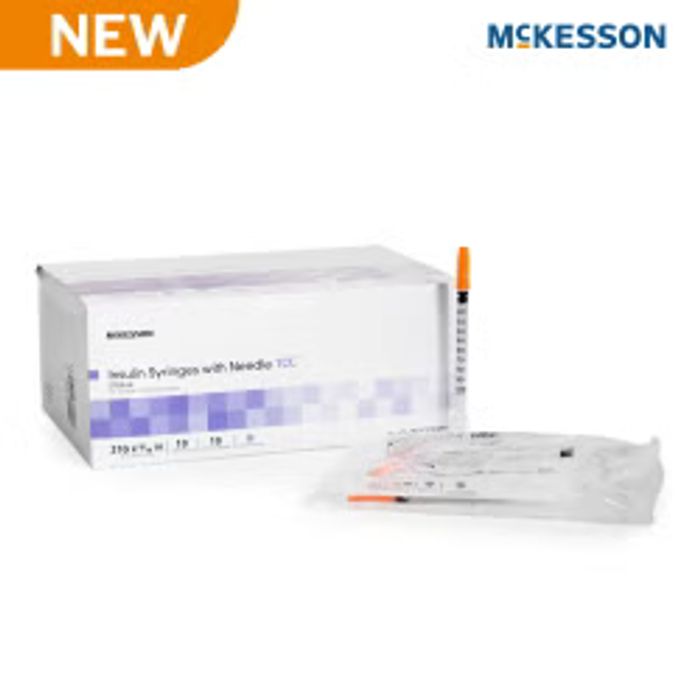 Standard Insulin Syringe with Needle Ultra-Fine 0.3 mL 5/16" 31G NonSafety Regular Wall 50/Case