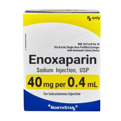 Enoxaparin Sodium PF 40 mg/0.4mL 10/Syringe