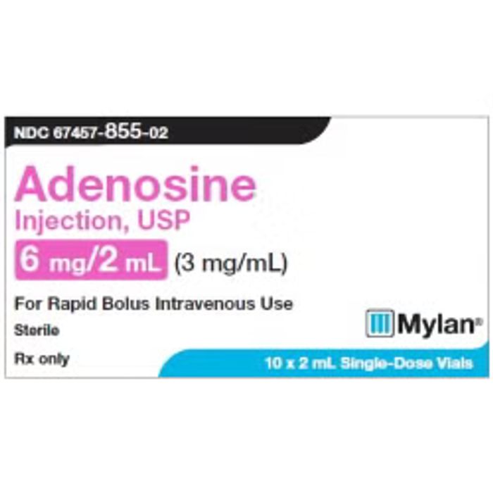 Adenosine Injection 3mg/mL 2mL 10/SDV