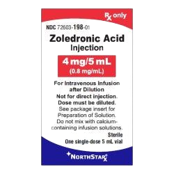Zoledronic Acid 4mg 100ml IV bag 1/EA