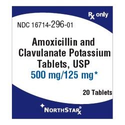 Amoxicillin Clavulanic Acid 500mg - 135mg 100/Bottle