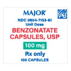 Benzonatate 100mg Capsule 100/Bottle