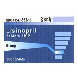 Lisinopril 5mg Tablet 100/Bottle