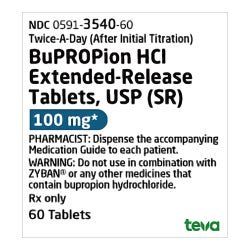 Bupropion HCl Tab 100mg 100/ottle