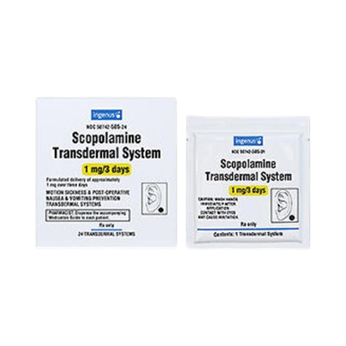 Transderm-Scopolamine Patch 1mg/3day 24/Box