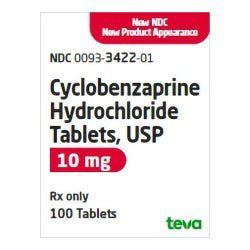 Cyclobenzaprine HCl 10mg 100/Bottle