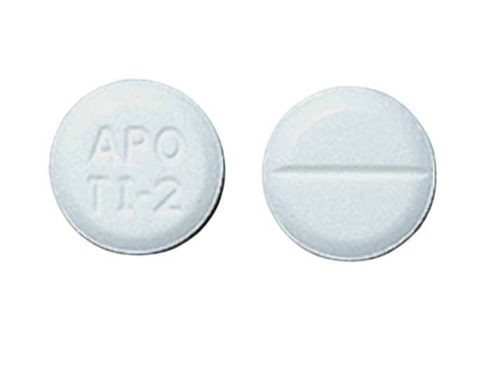 Tizanidine HCl 2mg Tablets 1000/bottle