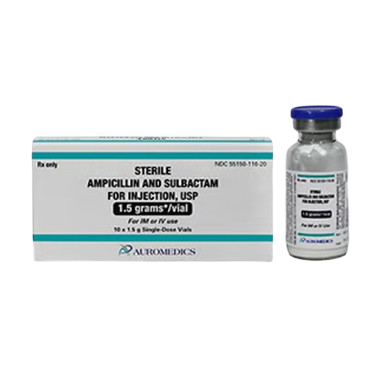 Ampicillin Sulbactam 1.5 gram 10/Vial
