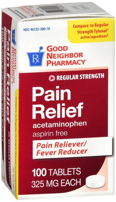 Pain Relief 325 mg Strength Aspirin Tablet 100/Bottle