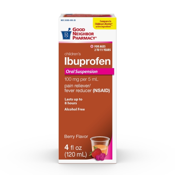 Ibuprofen 100mg/5ml Susp 473mL 1/Bottle