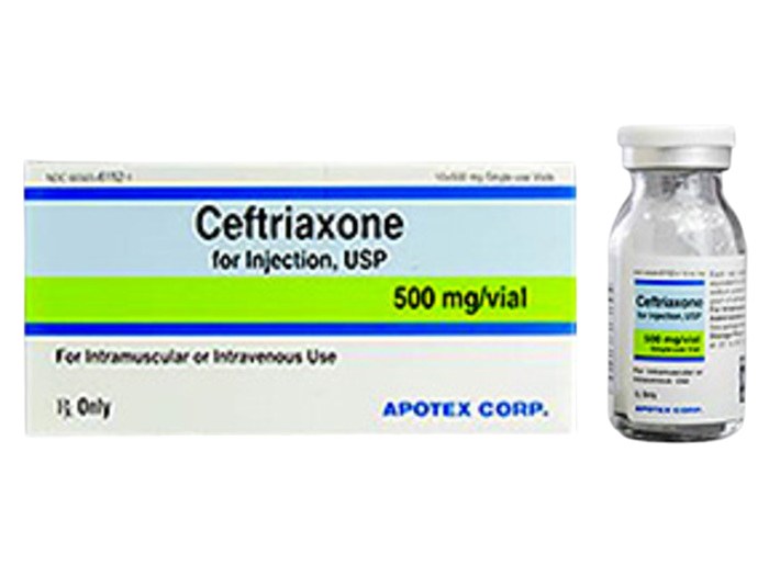 Ceftriaxone 500mg 10/Box
