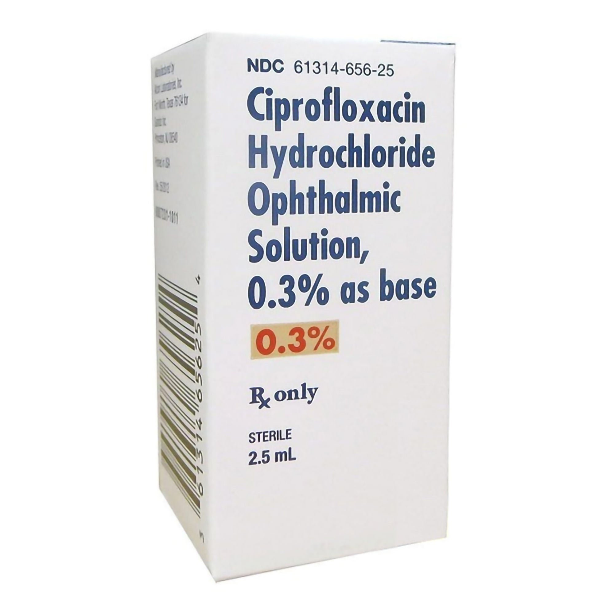 Ciprofloxacin HCl Ophthalmic Solution 0.3 % 2.5mL 1/Bottle