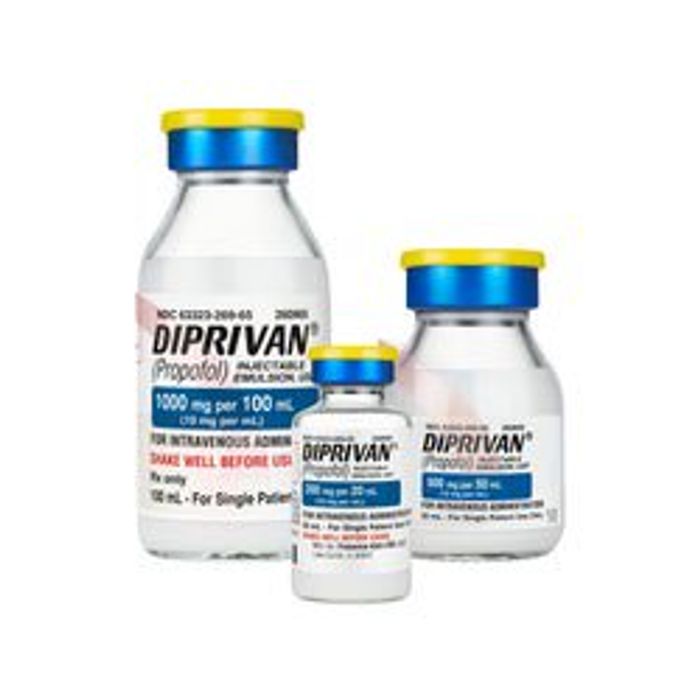 Diprivan (Propofol) IV Emulsion 10mg/mL 100mL 10/SDV