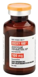 Doxycycline Hyclate IV Sol. 100mg 10/Vial