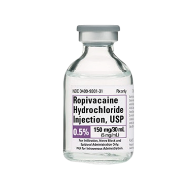 Ropivacaine HCL (PF) 0.5% 150mg/30mL 10/SDV
