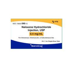 Naloxone HCL 0.4mg/mL 10mL 10/MDV