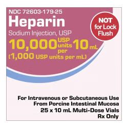 Heparin Sodium 20000U/mL 1mL 25/MDV