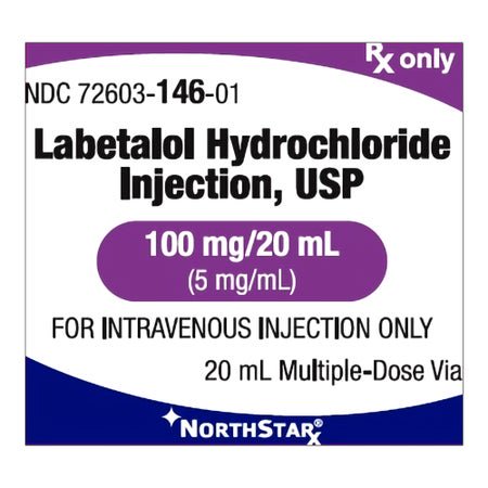 Labetalol HCl 5mg/mL Injection 20mL MDV 1 each