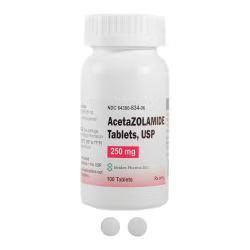 Acetazolamide 250mg Tab WH RND 100/Bottle