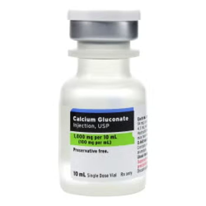 Replacement Preparation Calcium Gluconate (PF) 10% 100mg/mL 10mL 25/SDV