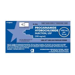 Procainamide HCL 100mg/mL 10mL 5/Syringe