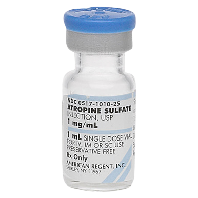 Atropine Sulfate 1mg/mL 1mL 1/SDV