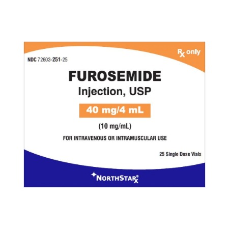 Furosemide 10mg/mL 4mL 1/SDV