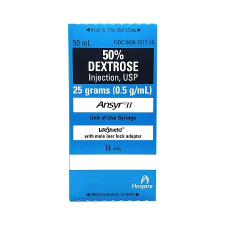 Dextrose IV Solution 50% (PF) 50mL 1/Syringe