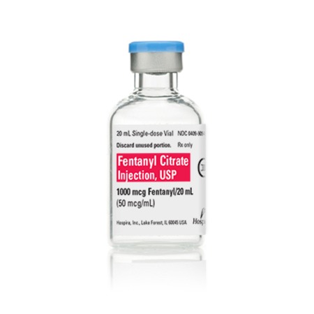 Fentanyl Citrate 0.05mg/mL 20mL 25/FTV