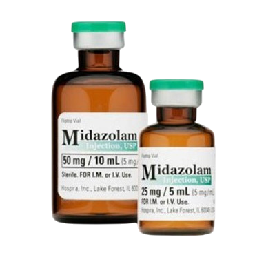 Midazolam HCL 5mg/mL 5mL 10/MDV