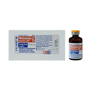 Midazolam HCl 1mg/mL 10mL 10/MDV