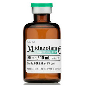 Midazolam HCl 5mg/mL 10mL 10/MDV