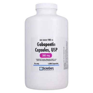 Gabapentin 300mg Capsule 100/Bottle