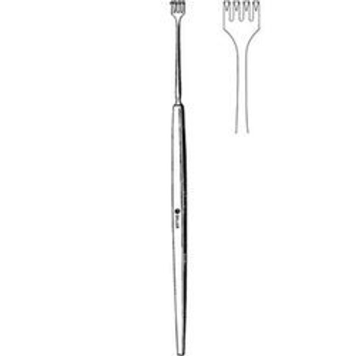 Rollet Retractor 5-1/4" 4-PRONG Blunt - 1/EA