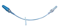 12" Minibore IV Extension Set with 0.4 mL Priming Volume, Removable Slide Clamp and Spin Male Luer Lock 50/Bx