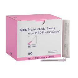 PrecisionGlide Needle Without Safety 25 Gauge 1-1/2 Inch 100/box